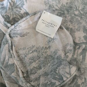 Pottery Barn ~Porcelain Blue Matine Toile~ Bolster Pillow Cover